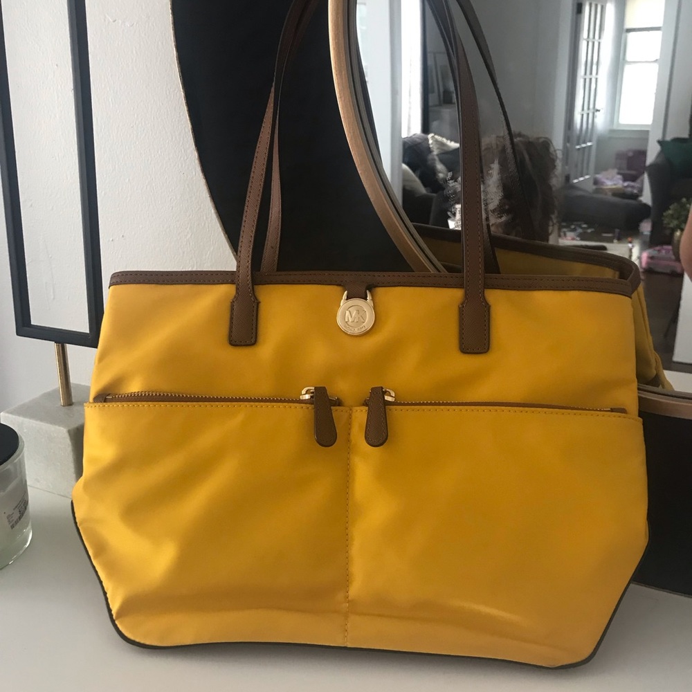 Michael kors yellow tote